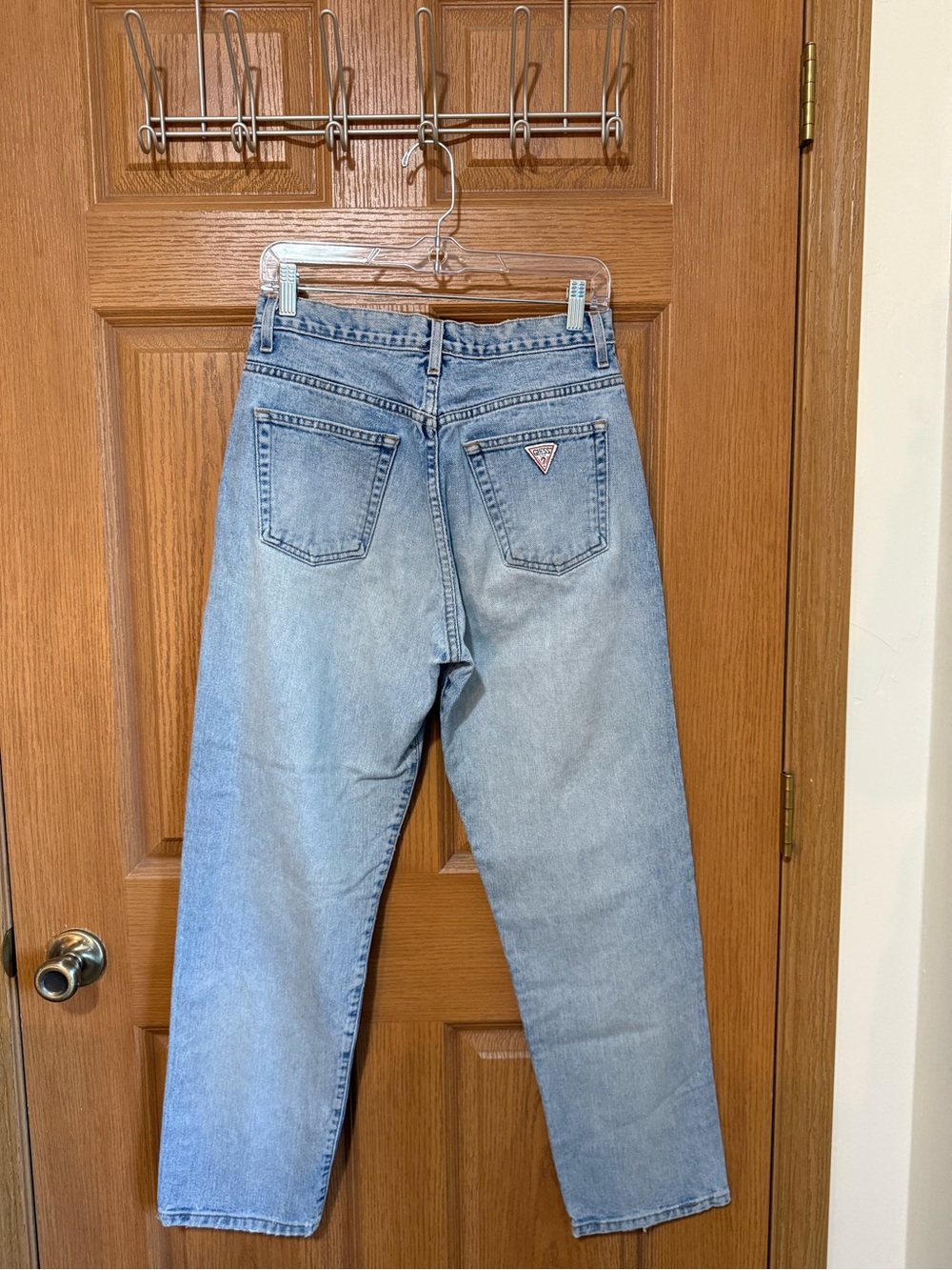 Vintage 90s Guess USA Jeans Womens 30 Light Wash High Rise Mom Made USA